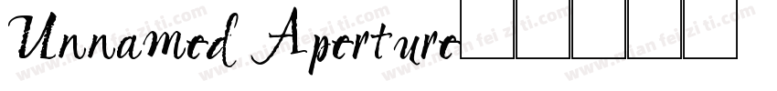Unnamed Aperture字体转换